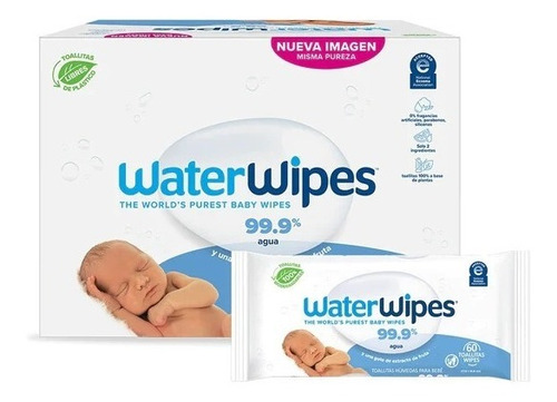 Toallitas Humedas Waterwipes - Caja 12 Unid