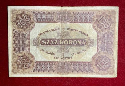 Billete 100 Koronas Hungria 1920 Pick 63 (Usado)