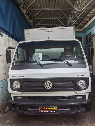 Imagem 2 de 9 de Caminhão 3/4 Baú Porta Lateral Vw 8160 Pronto Pra Rodar
