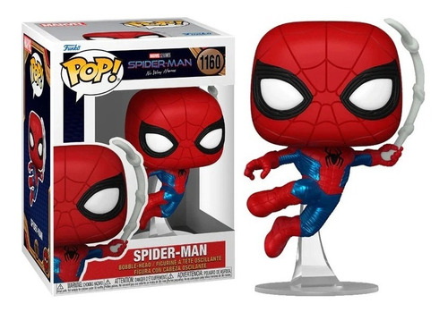 Figura De Accion Spider-man (tom Holland) No Way Home 1160 Escena Final Con Traje Version Comic Funko Pop  