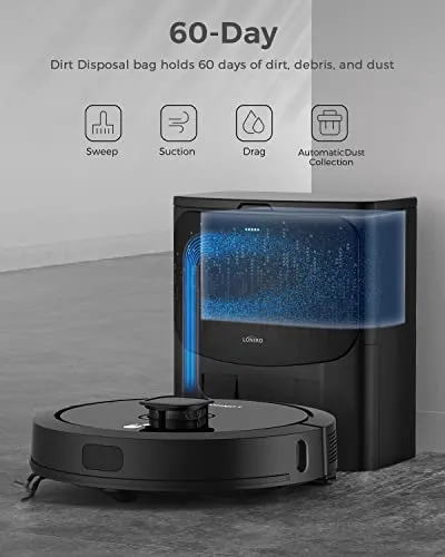 Combinación De Robot Aspirador Y Trapeador Loniko G3 Con Vac