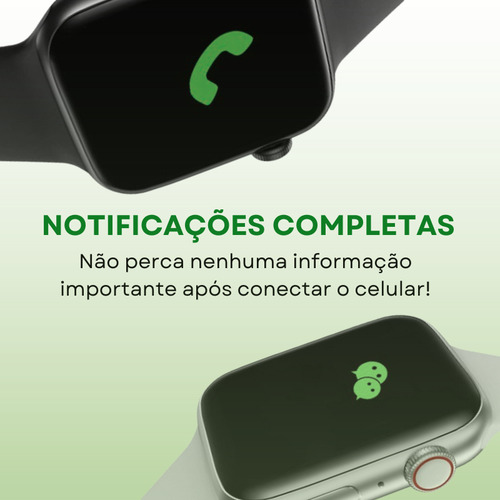 Relógio Inteligente Iwo W16 Bluetooth Tela 1.7p Preto