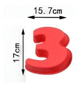 Molde Silicon Numeros  Grandes , Galletas, Pan, Gelatina
