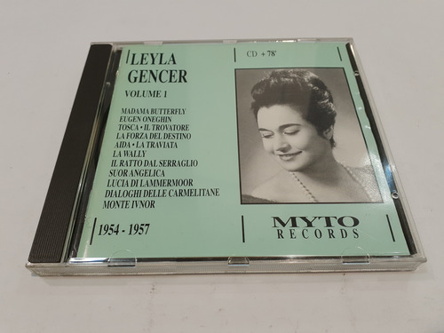 Volume 1 1954-1957, Leyla Gencer - Cd 1995 Italia Mint