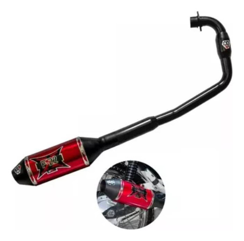 Escape Esportivo F22 Fan 125 2009/2013 Ks-es Cores