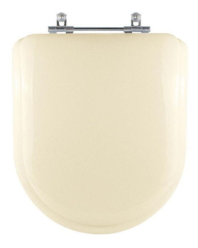 Assento Sanitário Almofadado Luxo Carrara Creme P/ Vaso Deca