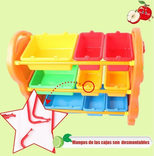 Organizador Con Cajas Para Juguetes / Juguetón