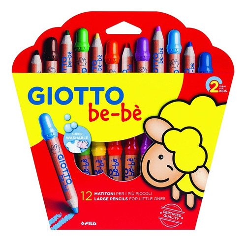 Lapices De Colores Giotto Bebe X12 Serviciopapelero