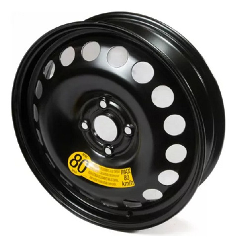 Roda Estepe Aro 16 Cobalt 2018/2020 Cor Preto