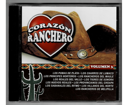Varios: Corazón Ranchero Vol.3 ( Cd Usado, Ed. Chilena)