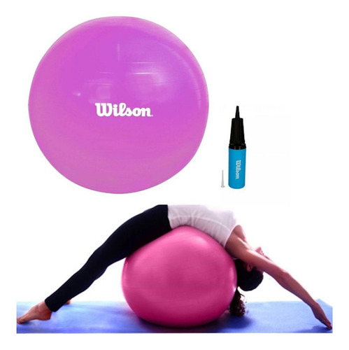 Pelota Yoga Pilates Wilson 55cm Con Bomba