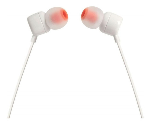 Auriculares In-ear Jbl T110 In Ear Con Cable Blanco Jack 3.5