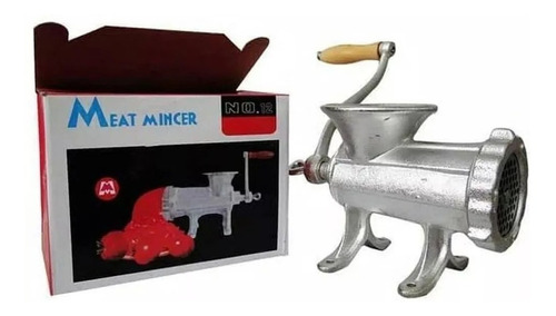 Picadora De Carne Meat Mincer Manual N12 Fundicion C/ Manija