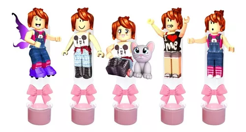 Kit Nº 2 - 20 Apliques Variados Roblox Meninas