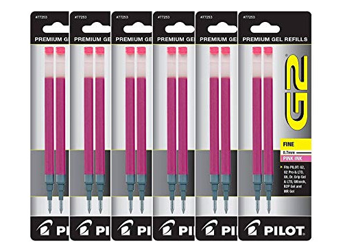 Value Pack De 6 - Pilot G2 Tinta Gel Recargas De Pluma Rodam