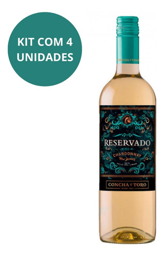 Vinho Chardonnay Pedro Jimenez Kit Com 4 Unidades De 750ml