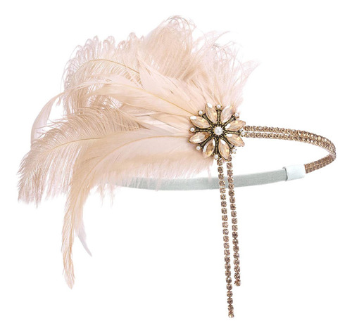 Tocado De Los Años 20, Diadema De Plumas Para Boda, Novia,