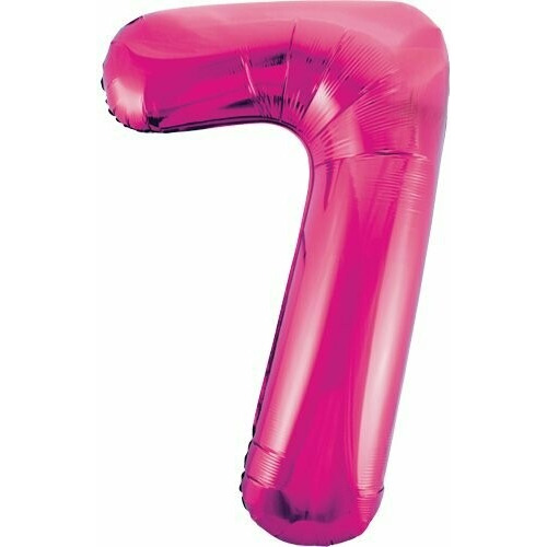 Globo Numero # Jumbo Rosa Fiucha Magenta Met Fiesta Dec 34in Color Numero 7 Fiucha