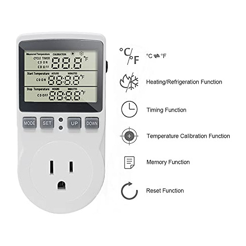 Enchufe De Termostato Digital Enchufe De Control De Tem...