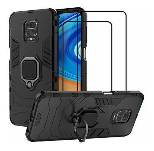 Funda Para Xiaomi Redmi Note 9s Resistente Color Negro