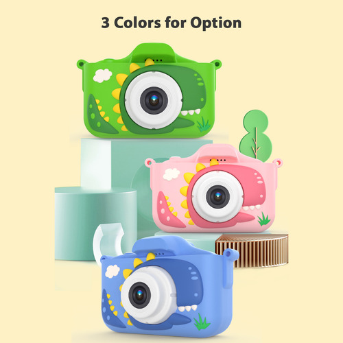 Bonita Cámara Digital Para Niños De 1080p Con Doble Lente De