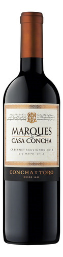 Vinho tinto chileno Cabernet Sauvignon 750ml Marques de casa Concha y Toro