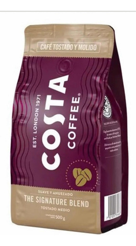 Cafe Tostado Y Molido Costa Coffee 500 Gms Tostado Medio