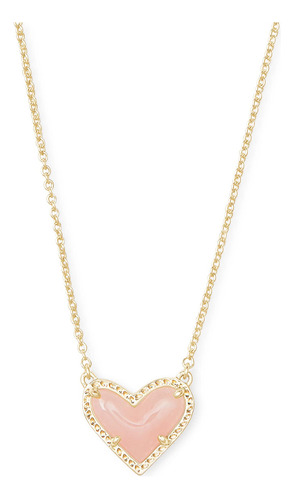 Kendra Scott Ari Collar Colgante Corto Corazon En Laton Chap