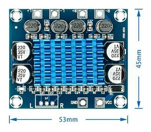Arduino Placa Amplificadora 30+30 W Dc 8 A 26v (100560)
