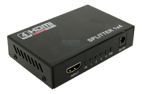 Splitter De Hdmi 1 A 4 , Resolución Hasta 1080p