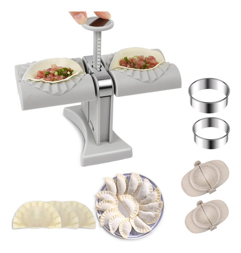 Maquina De Dumpling, Molde Automatico De Doble Cabeza Con 2 