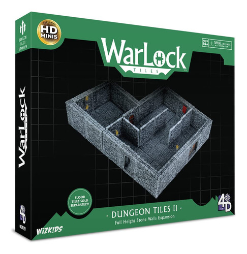 Warlock Tiles: Dungeon Tiles Ii - Expansión De Paredes De P