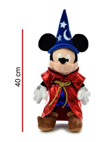 Imagen 2 de 7 de Peluche Mickey Mago 40 Cm - Orig. Phi Phi Toys
