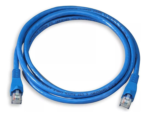 Cable De Red 1 Metro Cat.5 Azul