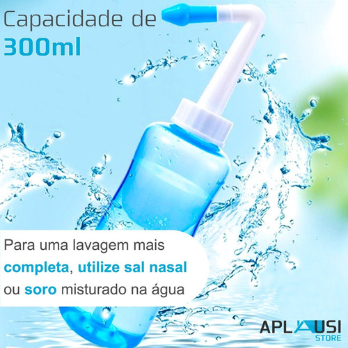 Higienizador Lavador Nasal Ducha P/ Sinusite Rinite Alérgica
