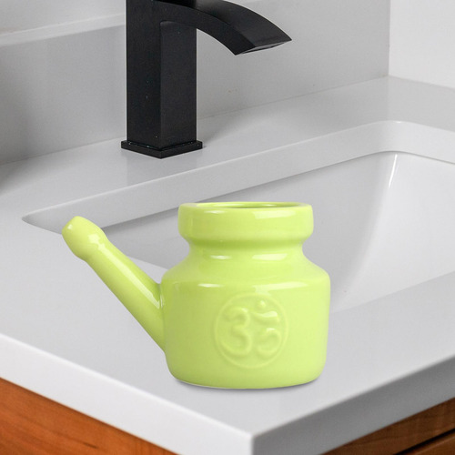 3 Neti Pot De Cerámica Sinus Rinse Pot Bote De Verde Verde