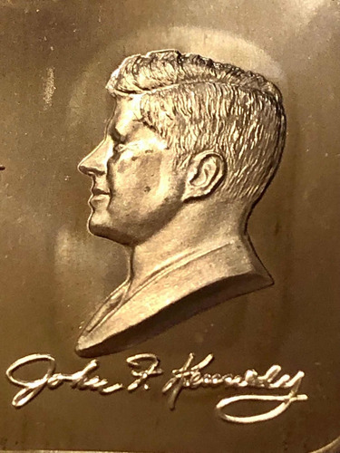 Wow Medalla De Plata De 1 Onza Conmemorando A John F Kennedy (Usado)