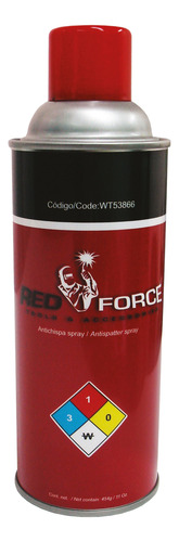 Spray Antichispa Para Soldadura Red Force Wt53866. 12 Piezas Blanco