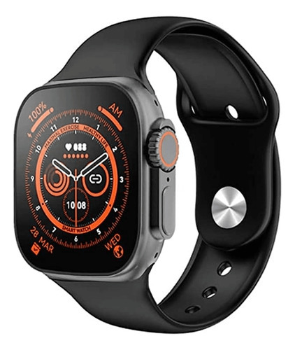 Smartwatch Ws8 Ultra Monitoramento Cardíaco E De Sono Cor Da Pulseira Preto