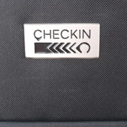 Valija Mediana Soft Check In 24 Pulgadas Color Negra Reforzada Liviana Viaje Práctica Poliéster Ruedas Resistentes