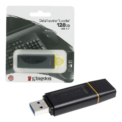 Pendrive 128gb Kingston Datatraveler Exodia Usb 3.2