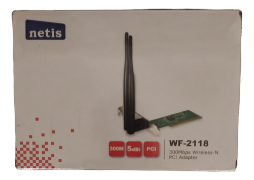 Tarjeta De Red Wifi Netis 300m 5dbi Pci (wf-2118) 300mbps