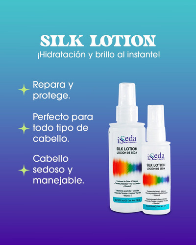 Silk Lotion 150ml Isseda Tratamiento Seda Brillo Y Sedosidad