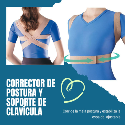 Corrector De Postura Con Soporte De Clavícula Bk-027 Hombro