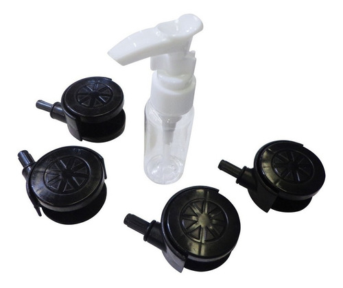 Mopa Lampazo Balde Centrifugo Giratorio Ruedas + 4 Repuestos