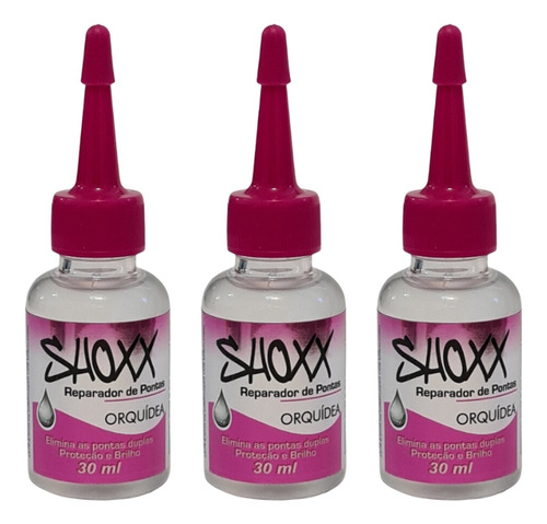 Reparador De Pontas Shoxx Orquidea 30ml - Kit C/ 3un