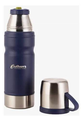 Termo Go 750 Ml Outdoors Frio Calor Azul Azul Oscuro