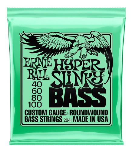 Ernie Ball Cuerdas 2841 Bajo Hyper Slinky Nckl Wnd 40/100