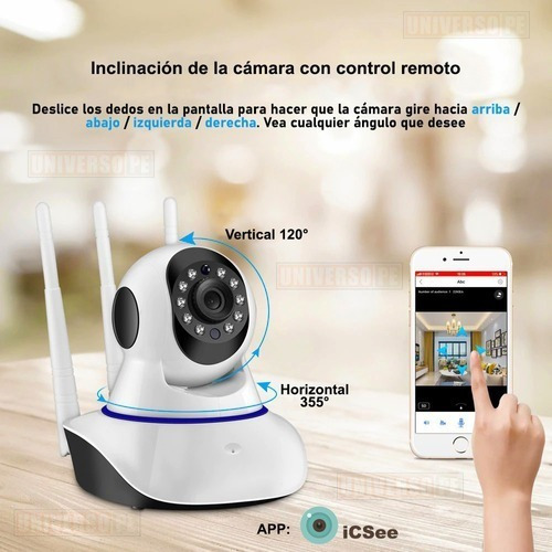 Camara Ip Inalambrica Wifi Robotica Funciona Alarma