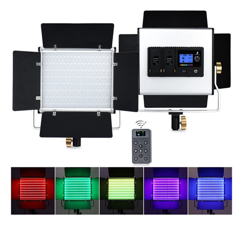 Reflector Rgb Para Video Fotografia De 480led + Fuente 12v